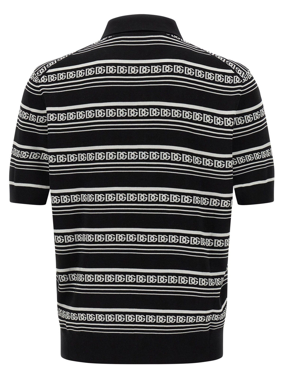 Dolce & Gabbana Bicolor Silk Polo Shirt
