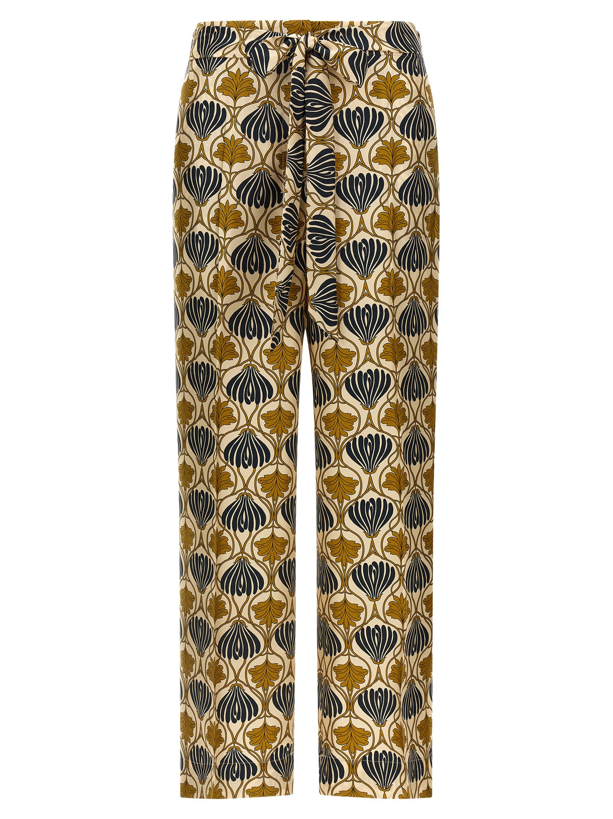 Max Mara Bicolor Silk Casual Pants