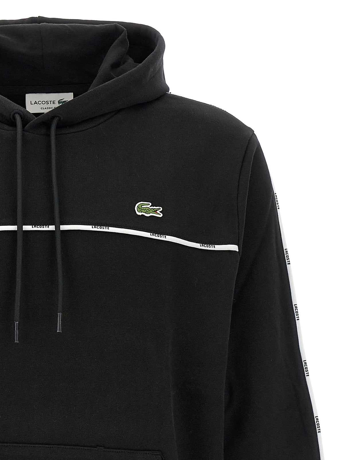 Lacoste Black Cotton Sweatshirt