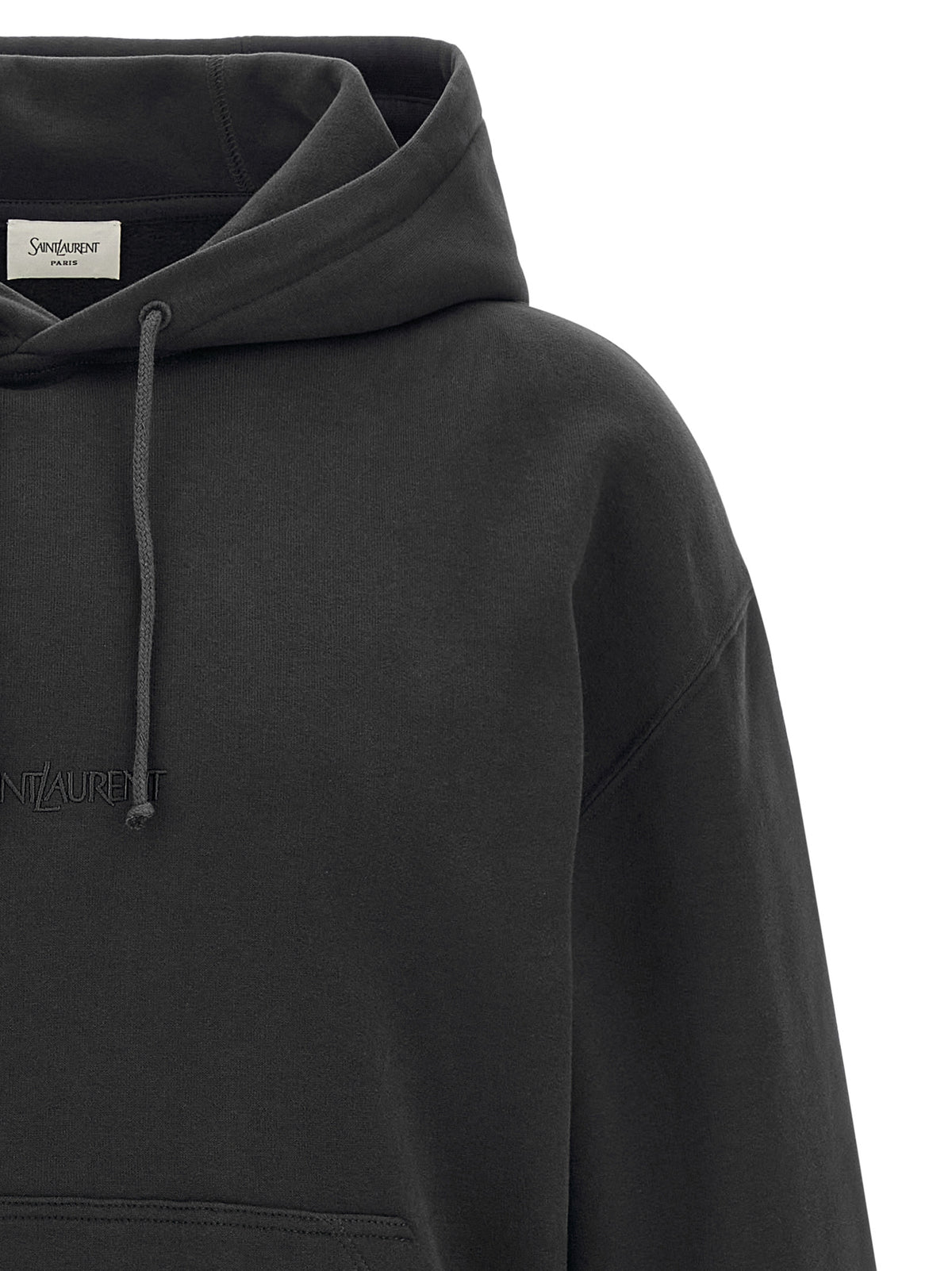 Saint Laurent Gray Cotton Sweatshirt