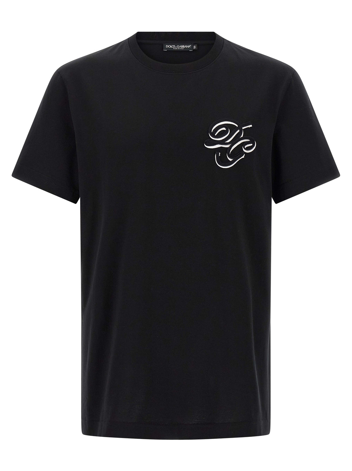 Dolce & Gabbana Black Cotton T-Shirt