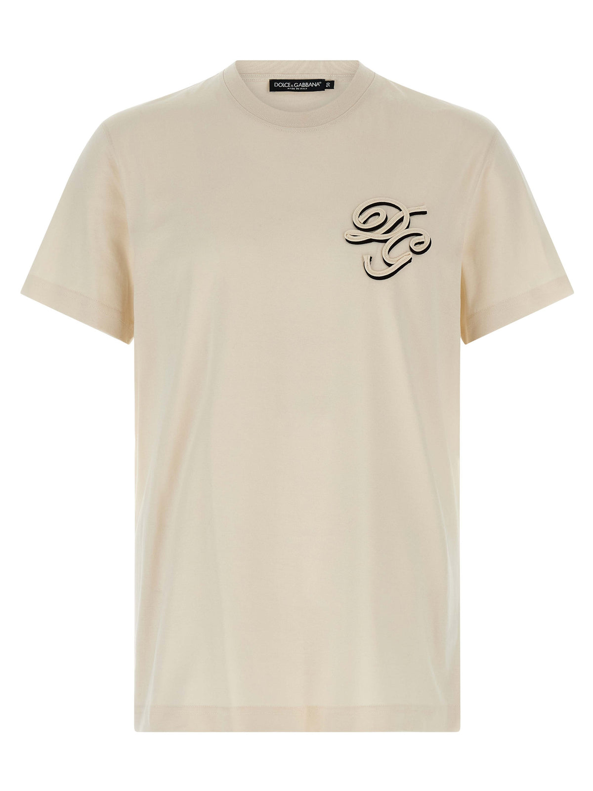 Dolce & Gabbana Beige Cotton T-Shirt