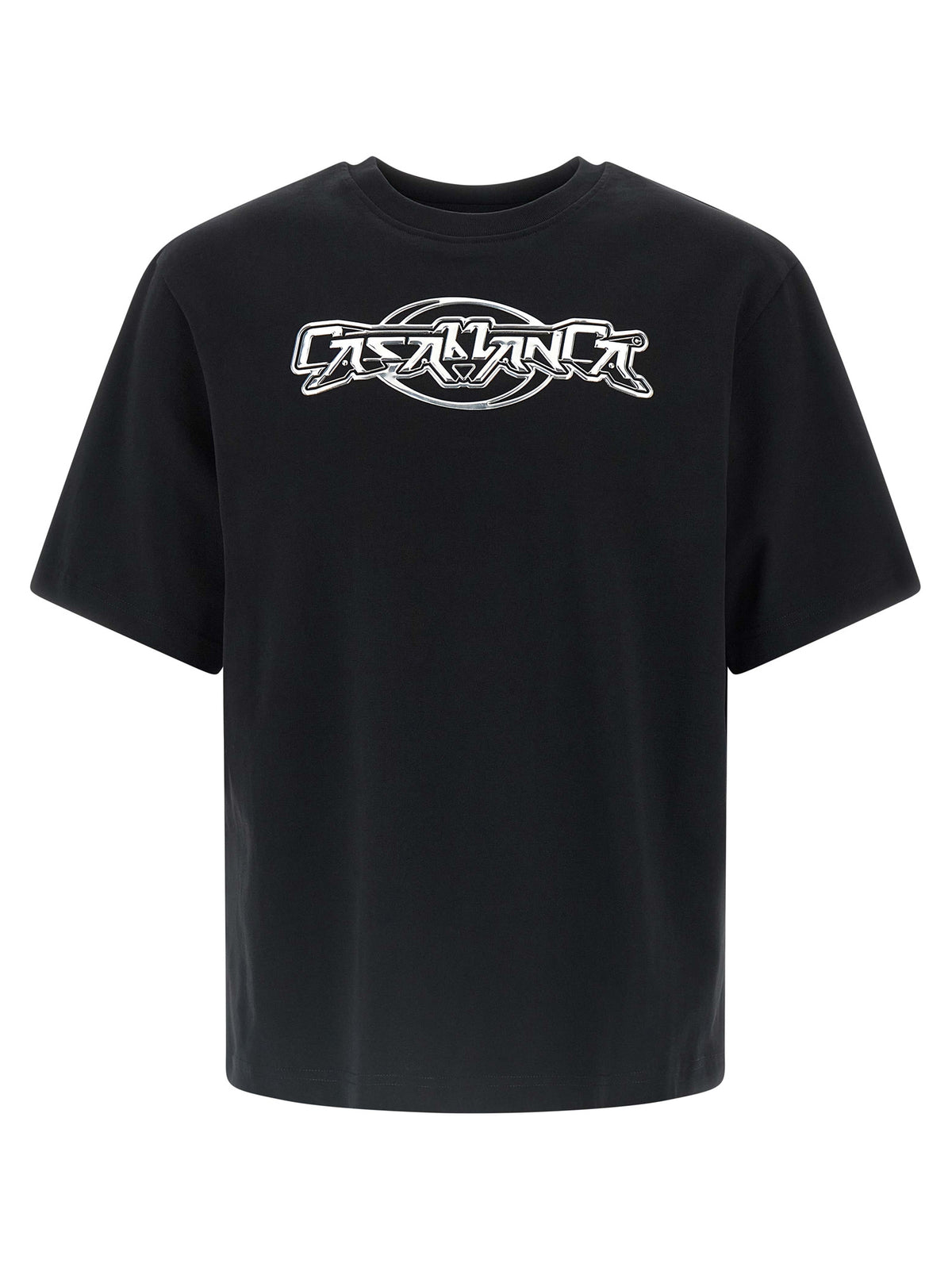 Casablanca Black Organic Cotton T-Shirt