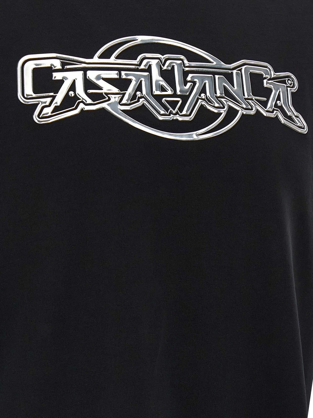 Casablanca Black Organic Cotton T-Shirt