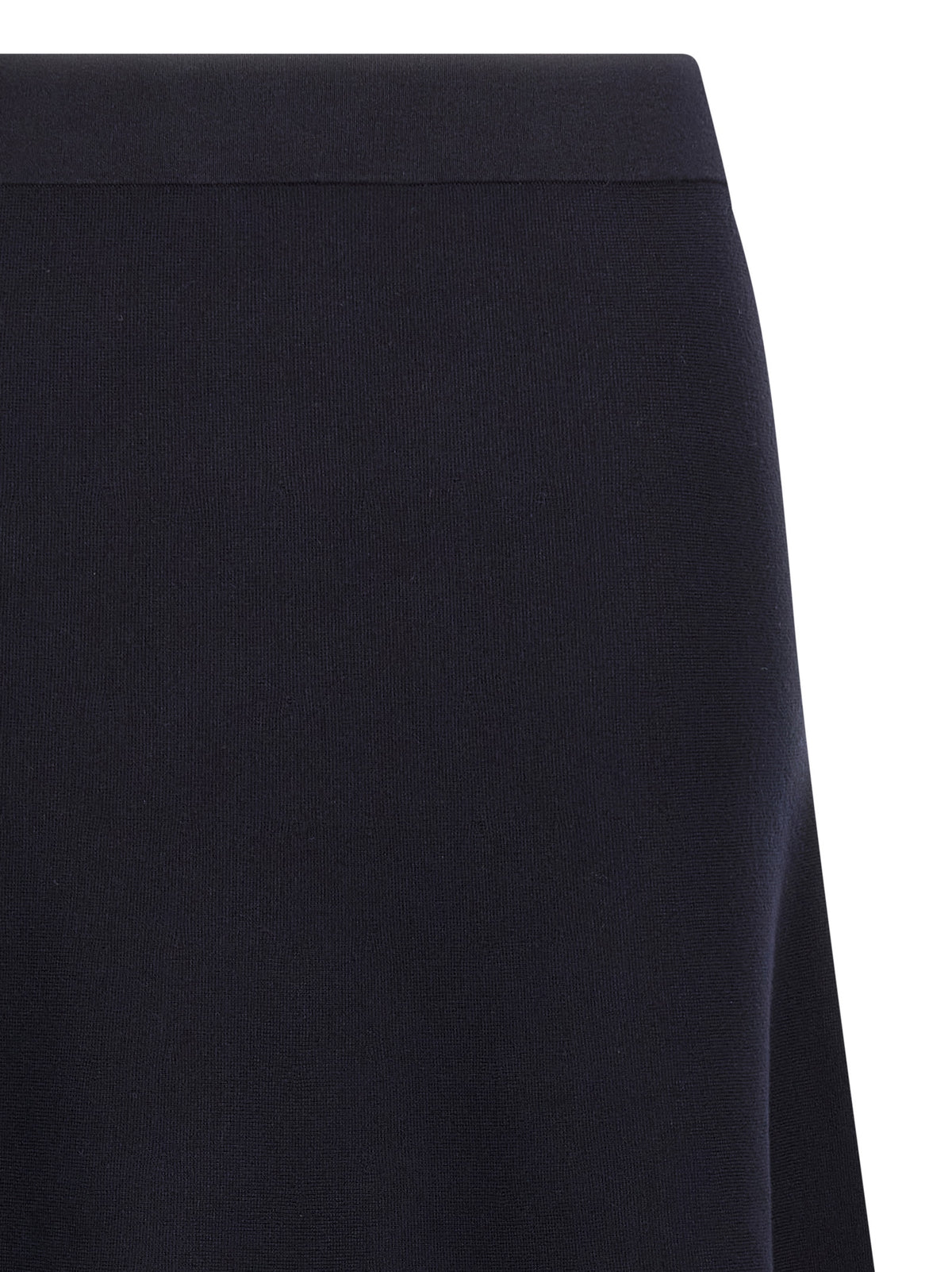 Max Mara Blue Viscose Midi Skirt