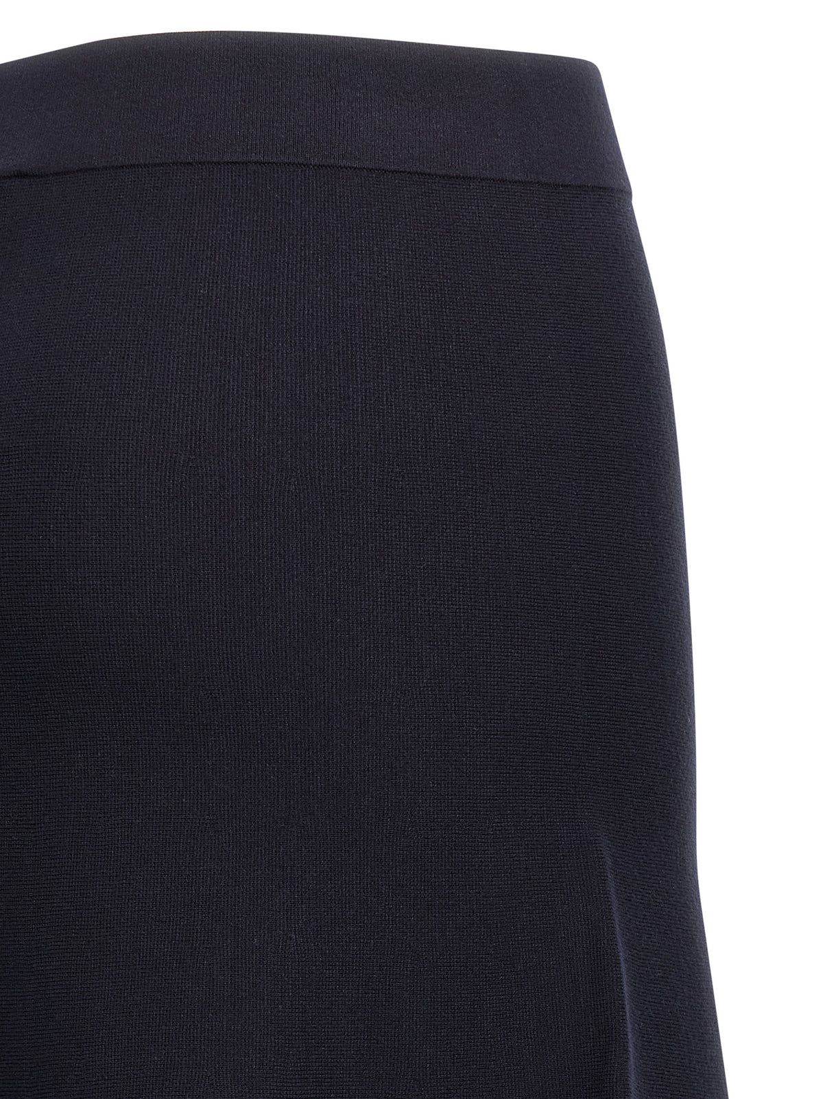 Max Mara Blue Viscose Midi Skirt