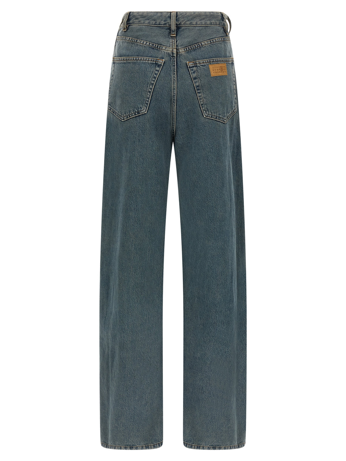 MM6 Maison Margiela Blue Cotton Jeans Denim