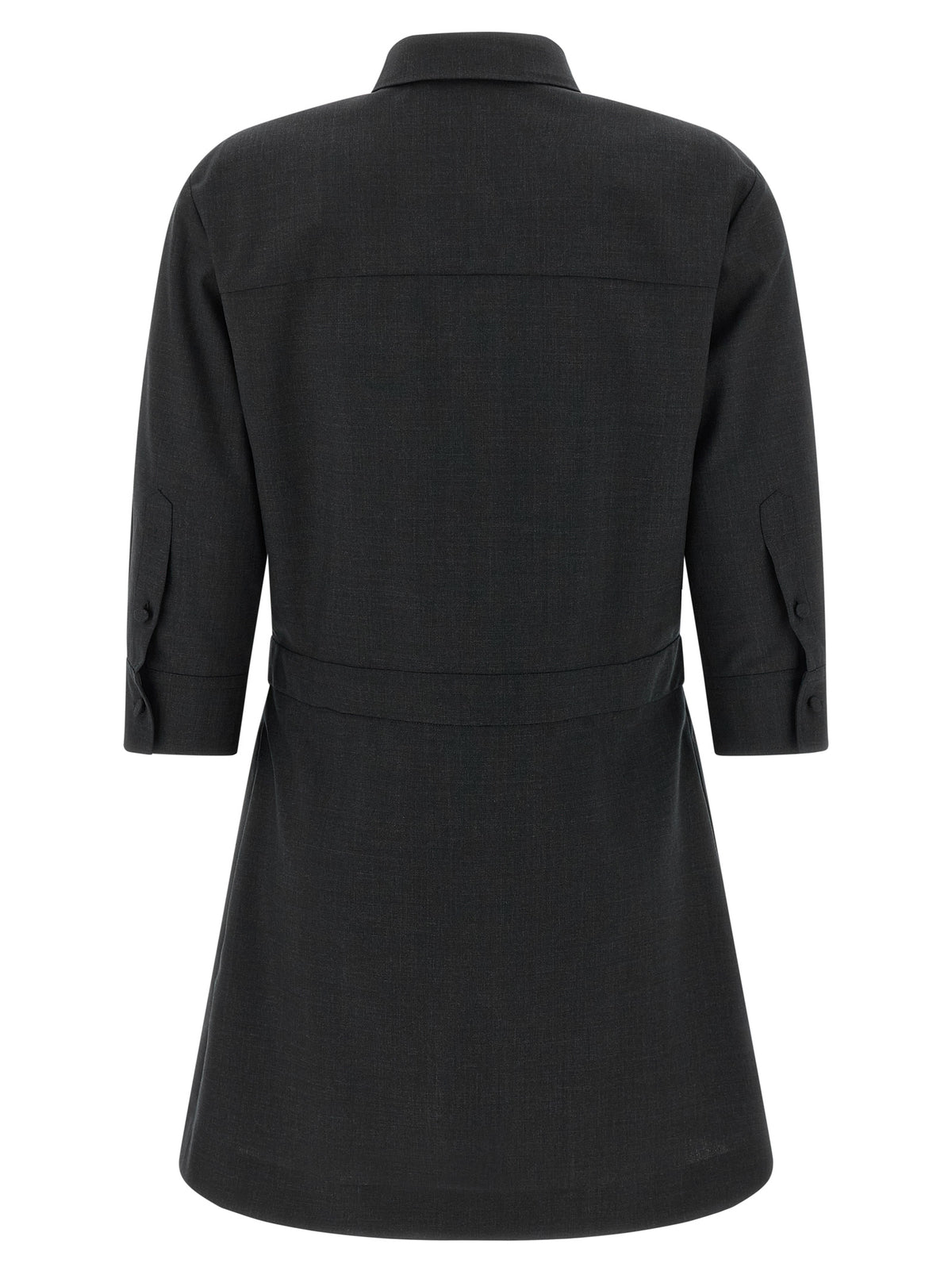 Gucci Gray Wool Short Dress