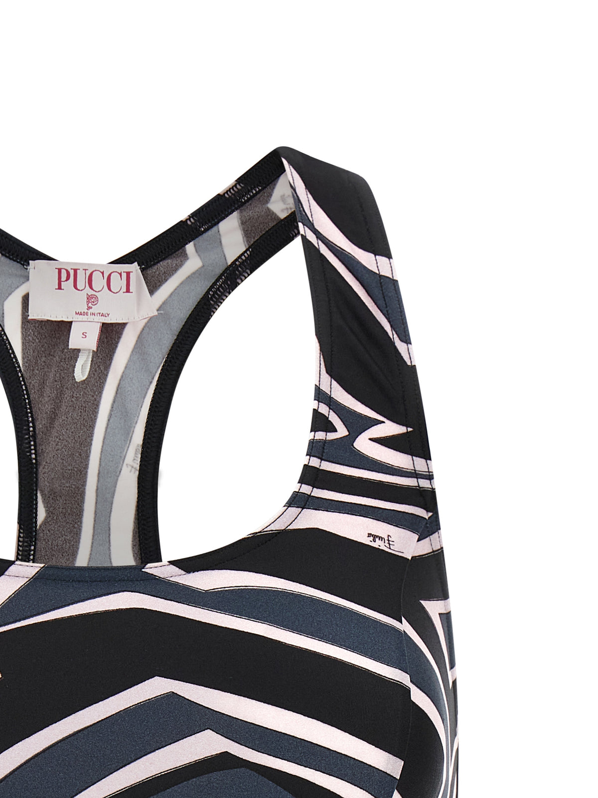 Emilio Pucci Black Polyamide Sport Bra