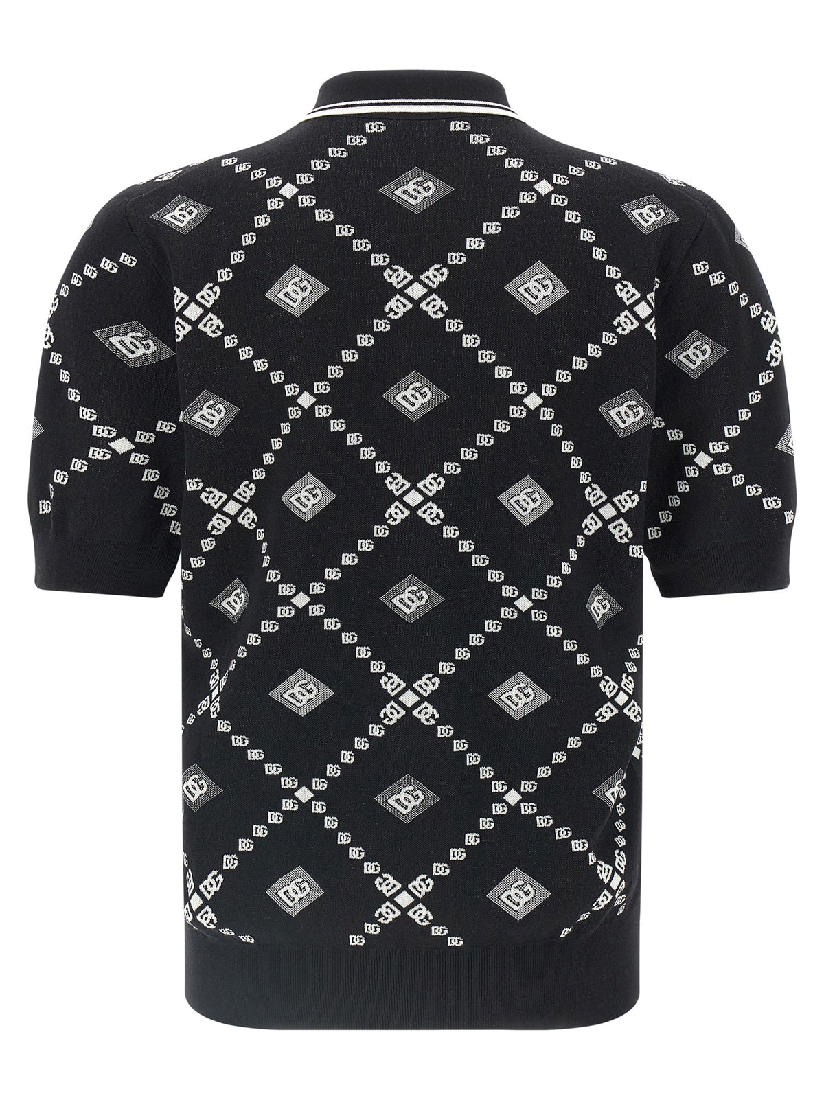 Dolce & Gabbana Bicolor Cashmere Polo Shirt