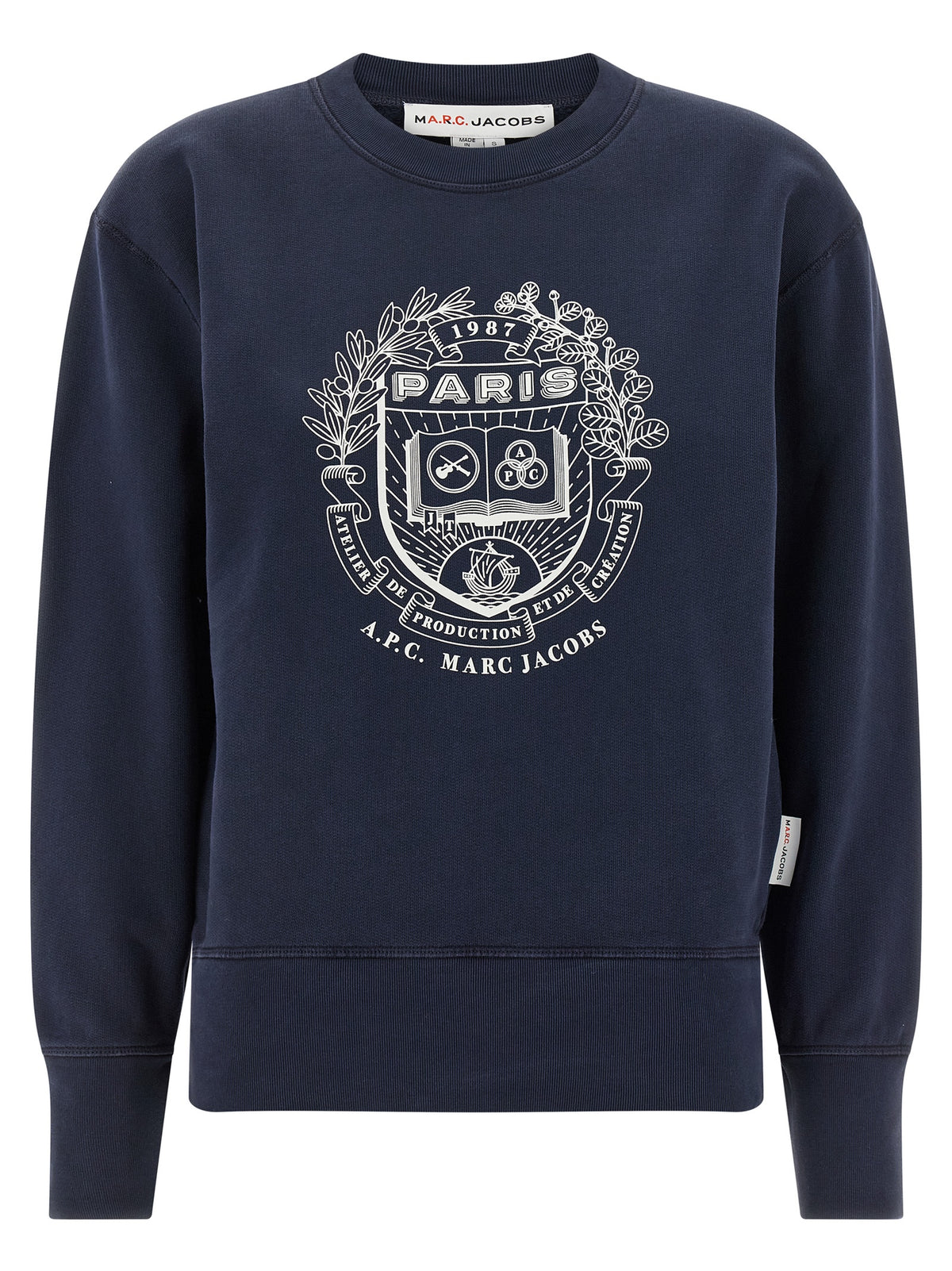 A.P.C. Blue Cotton Sweatshirt