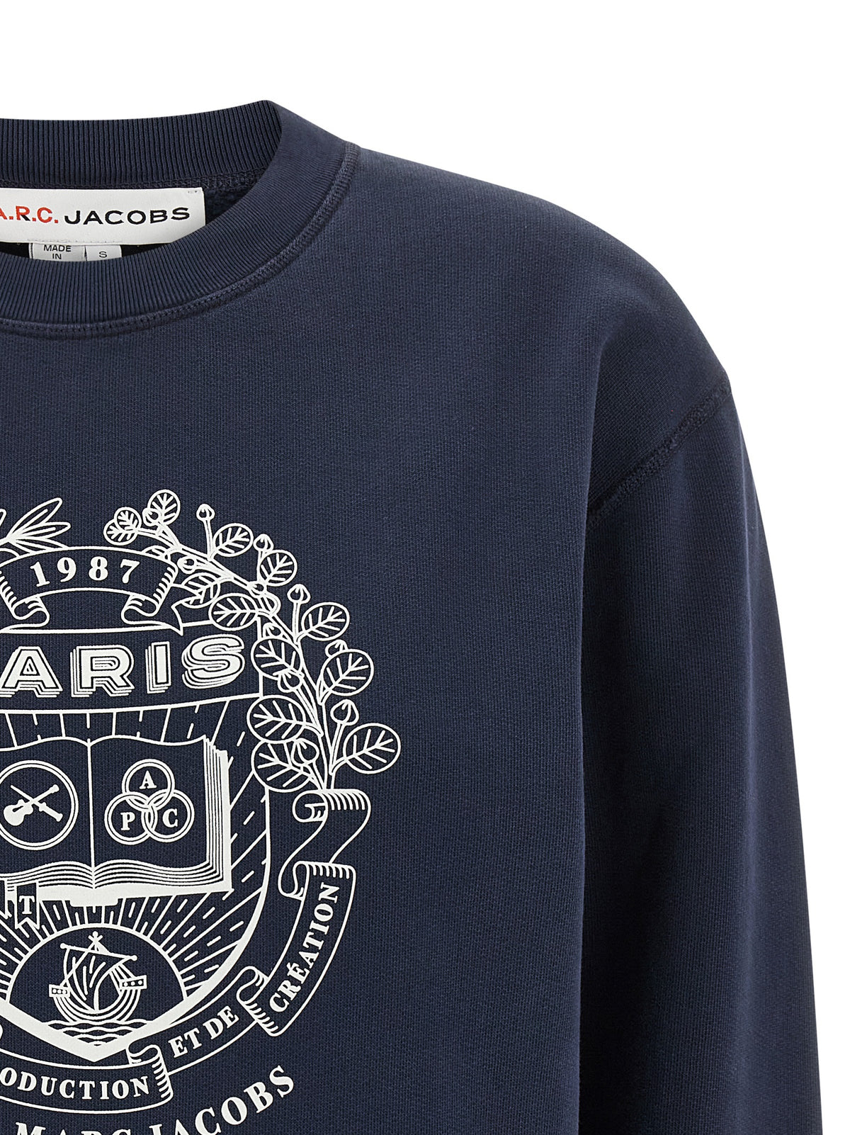 A.P.C. Blue Cotton Sweatshirt