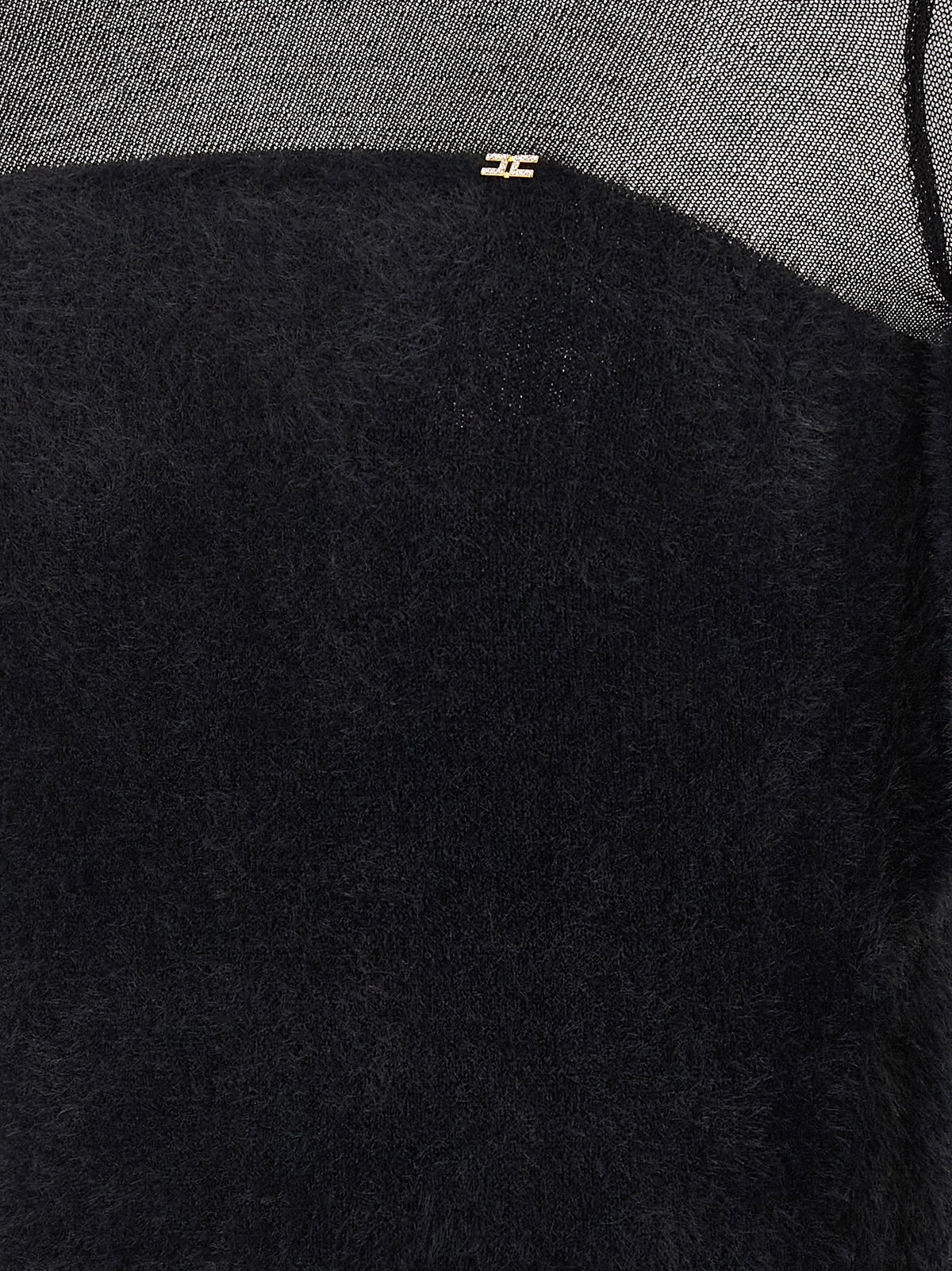 Elisabetta Franchi Black Polyamide Cardigan