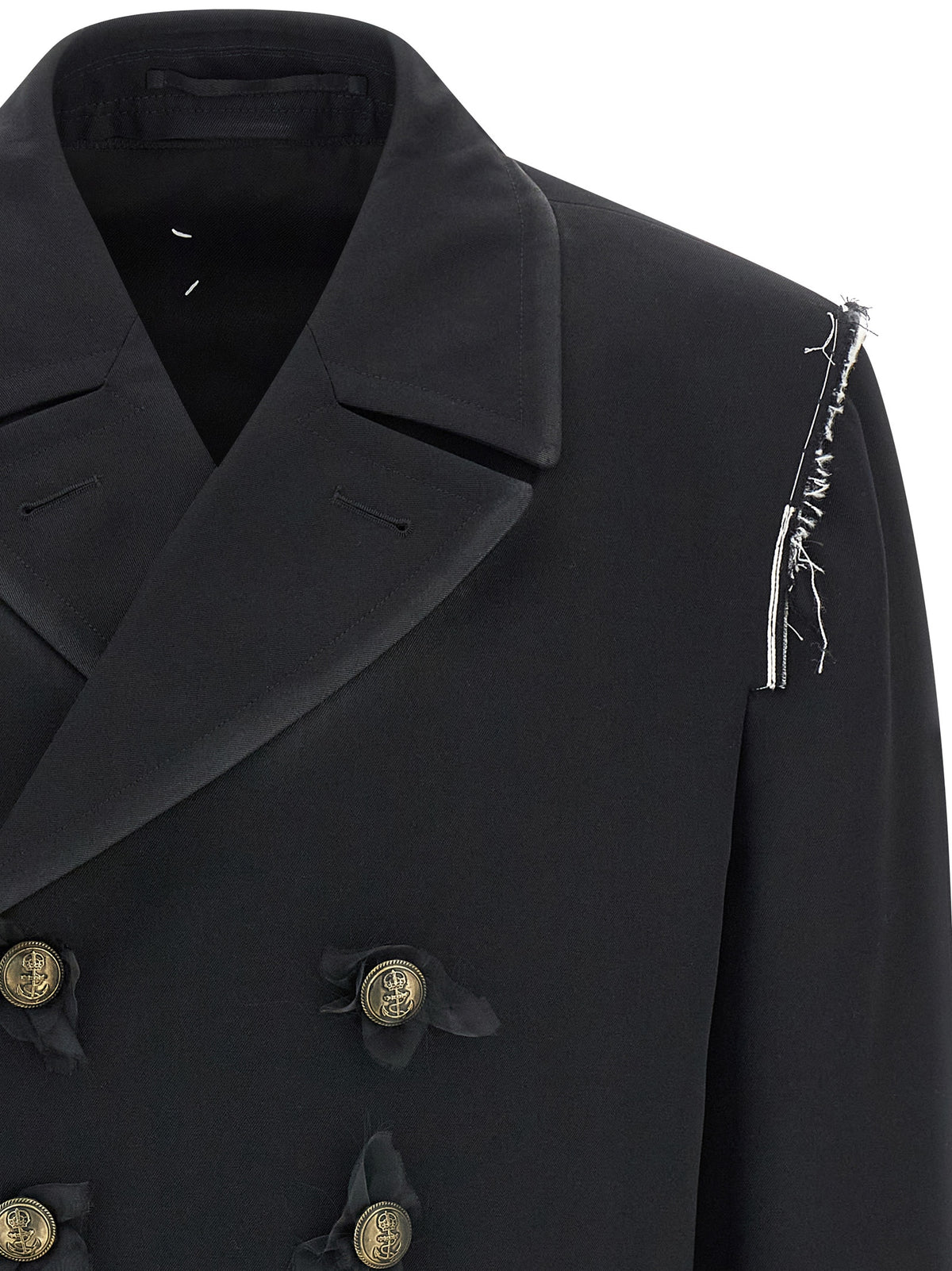 Maison Margiela Black Wool Coat