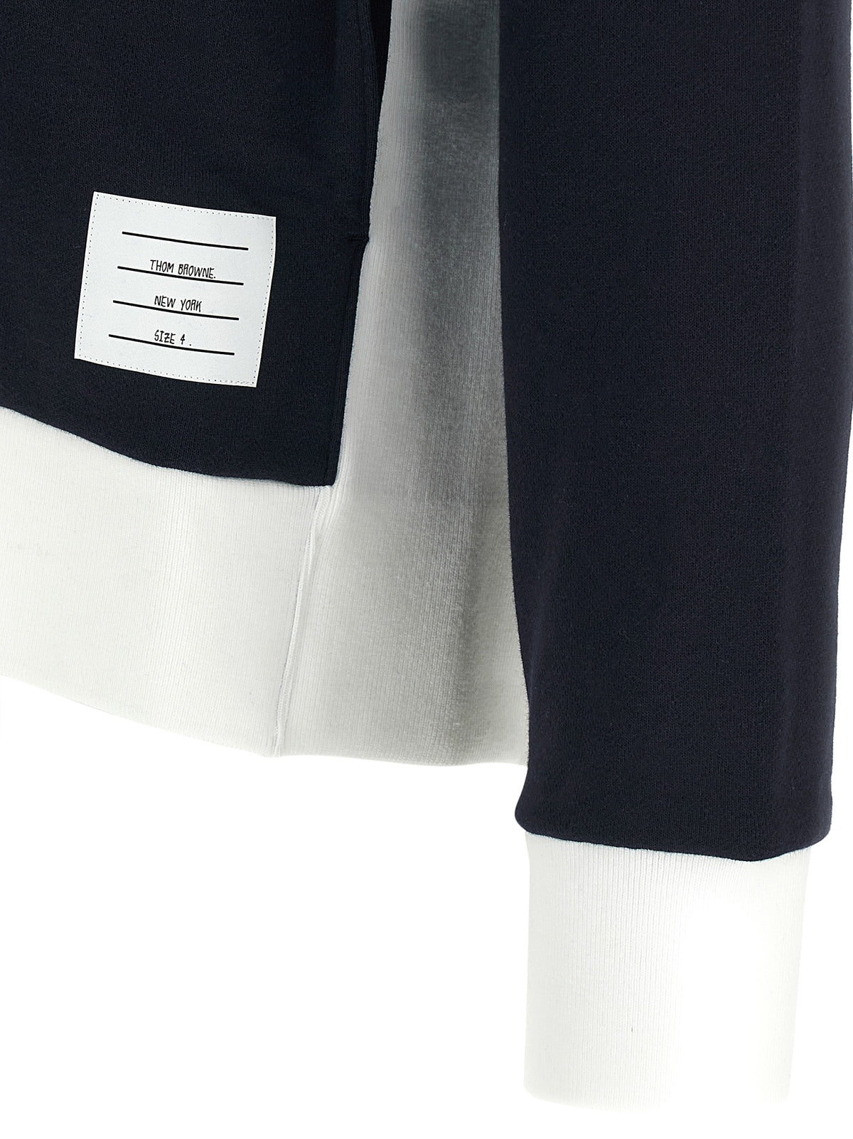 Thom Browne Blue Cotton Sweatshirt
