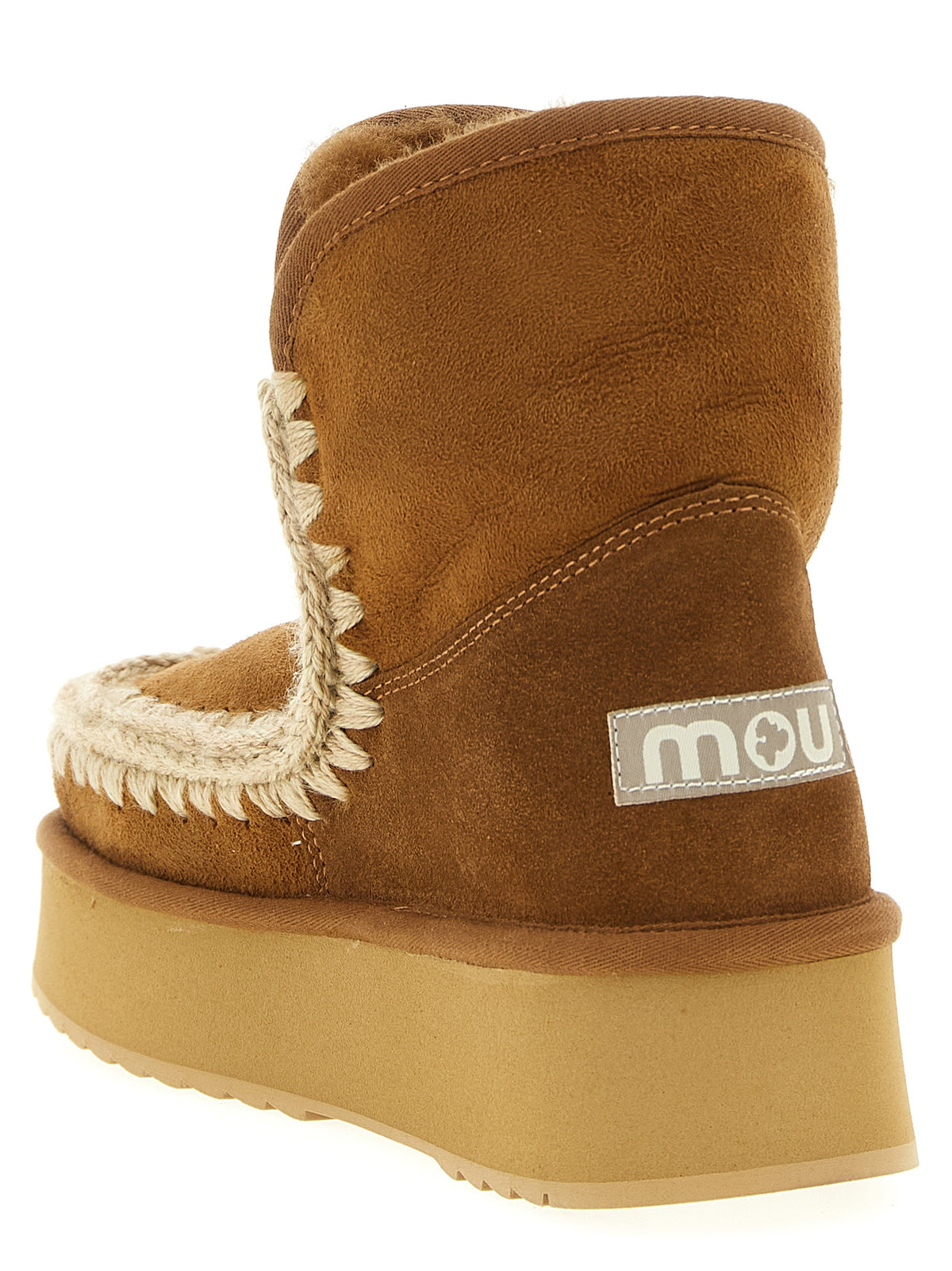 Mou Brown Lambskin Ankle Boots
