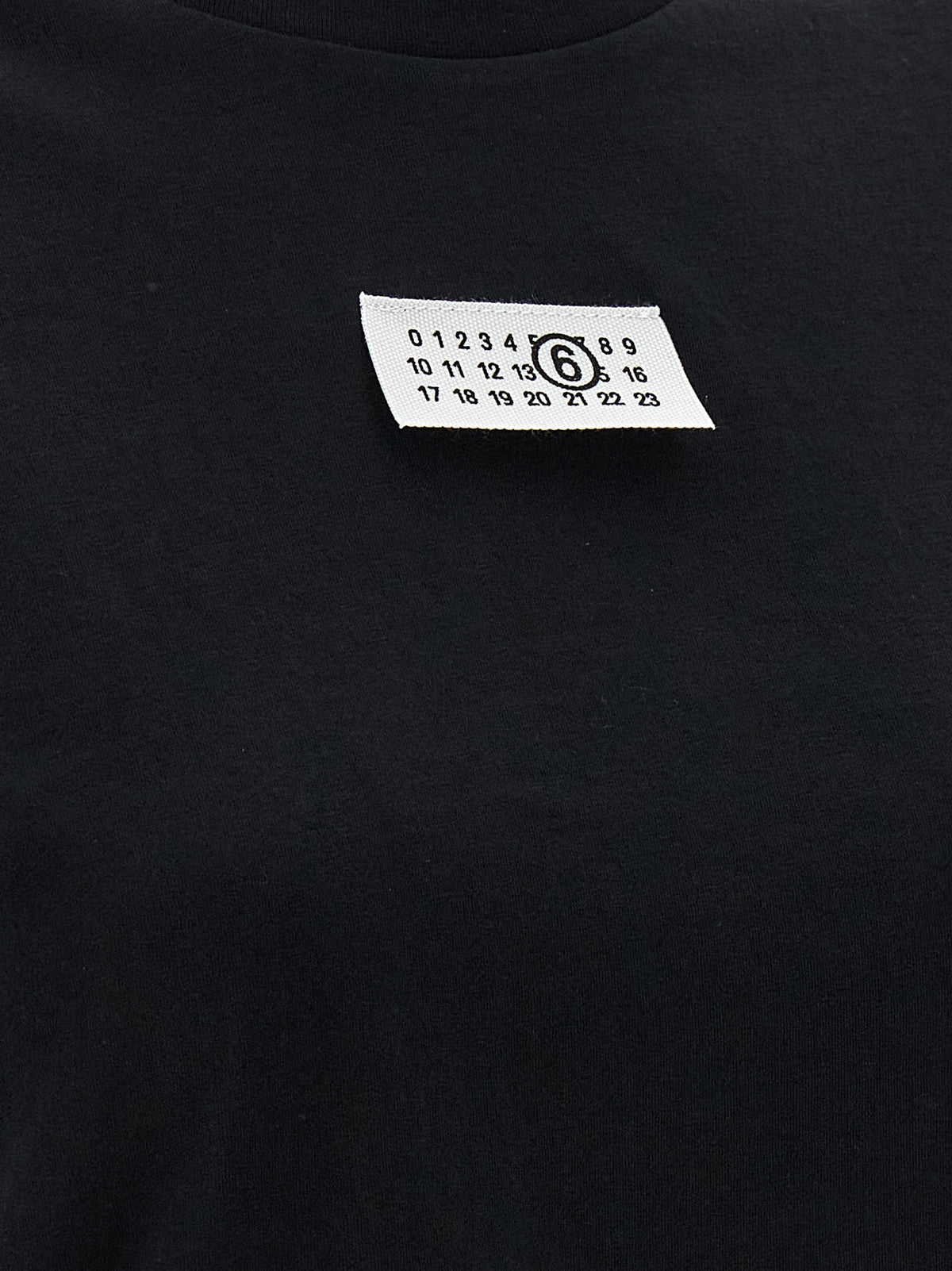MM6 Maison Margiela Black Cotton T-Shirt