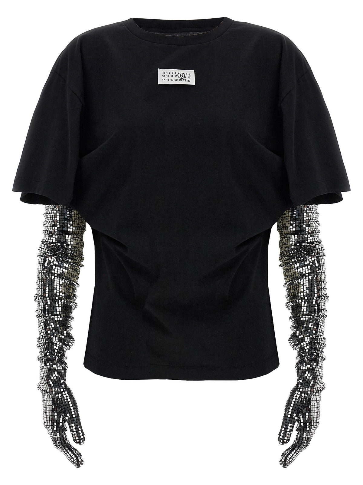 MM6 Maison Margiela Black Cotton T-Shirt