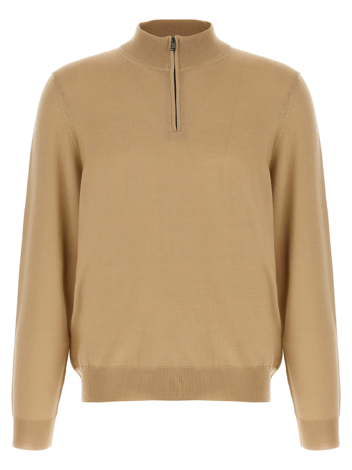 Hugo Boss Beige Virgin Wool Cardigan