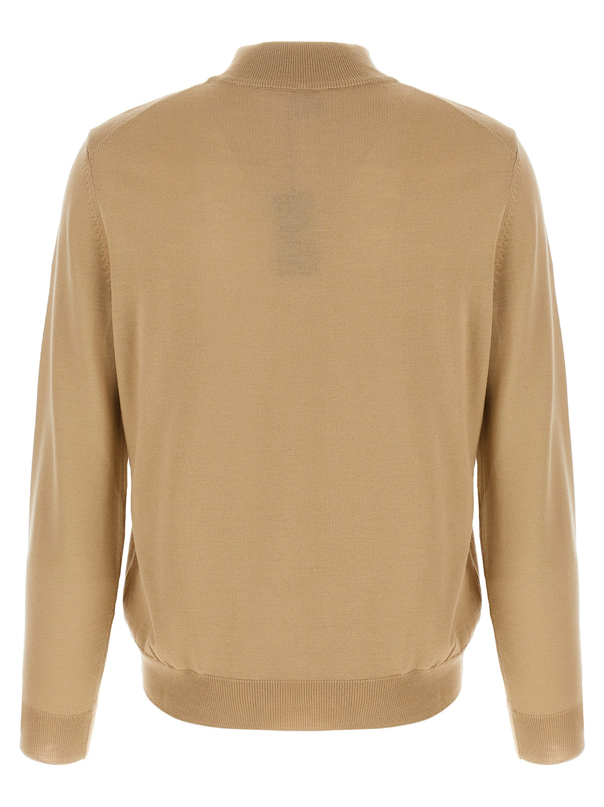Hugo Boss Beige Virgin Wool Cardigan