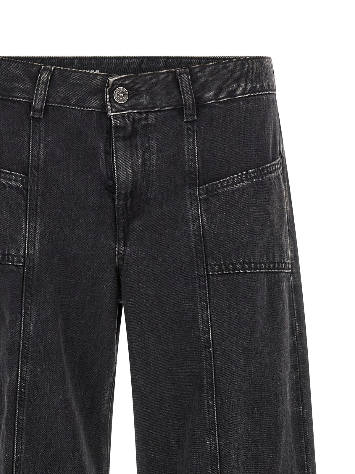 Diesel Black Cotton Jeans Denim