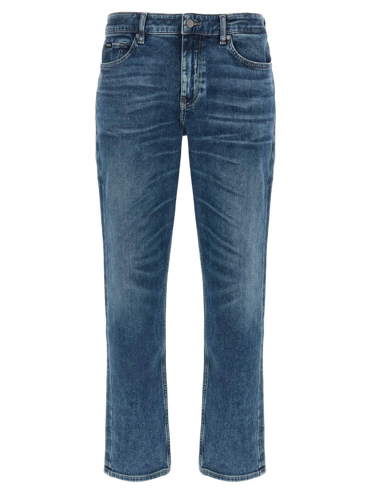 Hugo Boss Blue Cotton Skinny Jeans