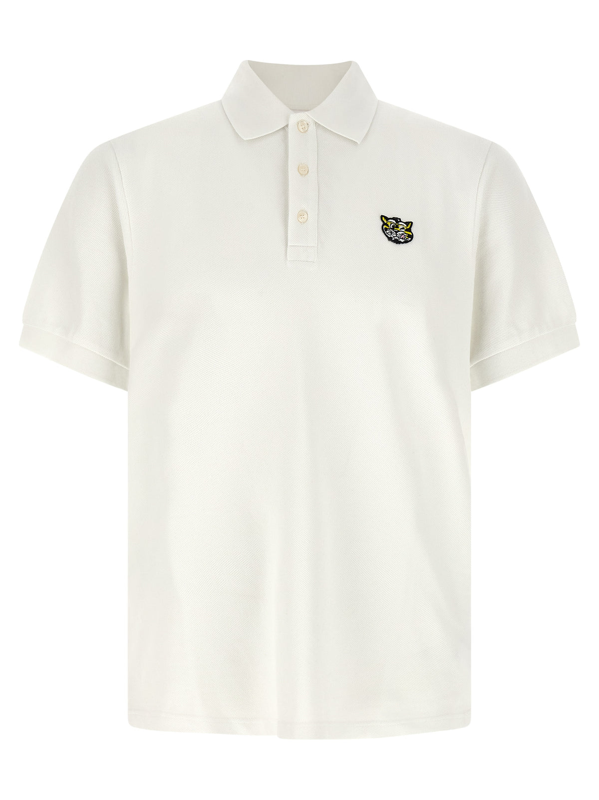 Kenzo White Cotton Polo Shirt