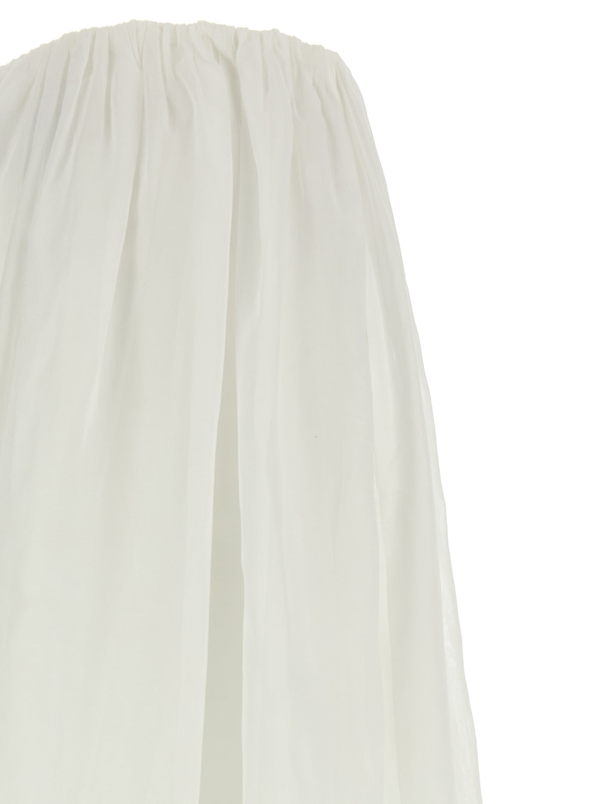 Brunello Cucinelli White Cotton Mini Skirt