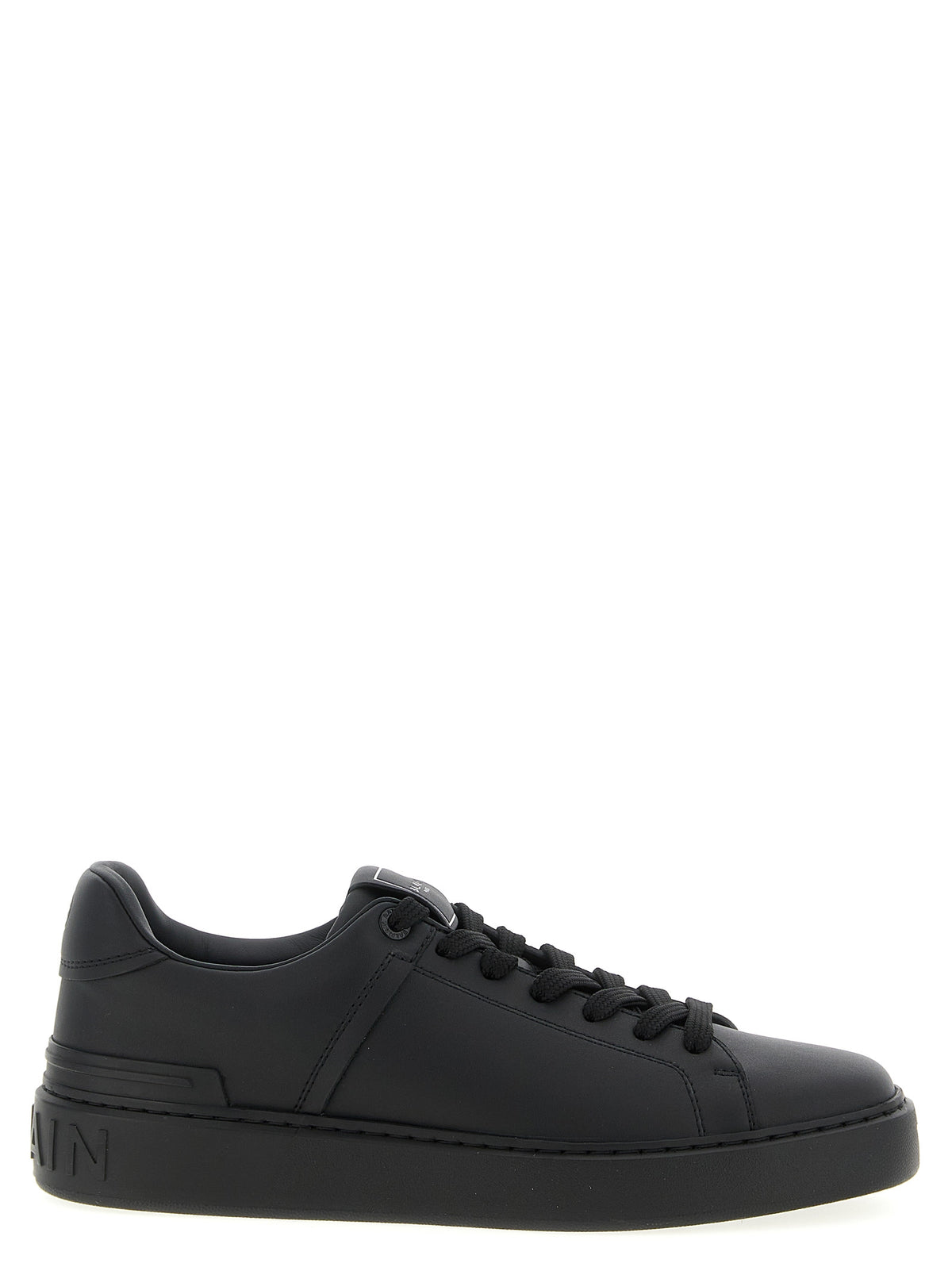 Balmain Black Calfskin Low Top Sneakers