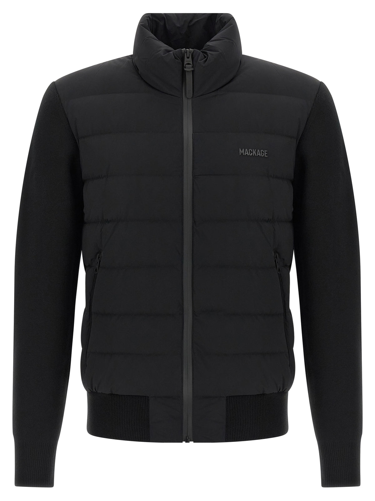Mackage Blue Nylon Cardigan