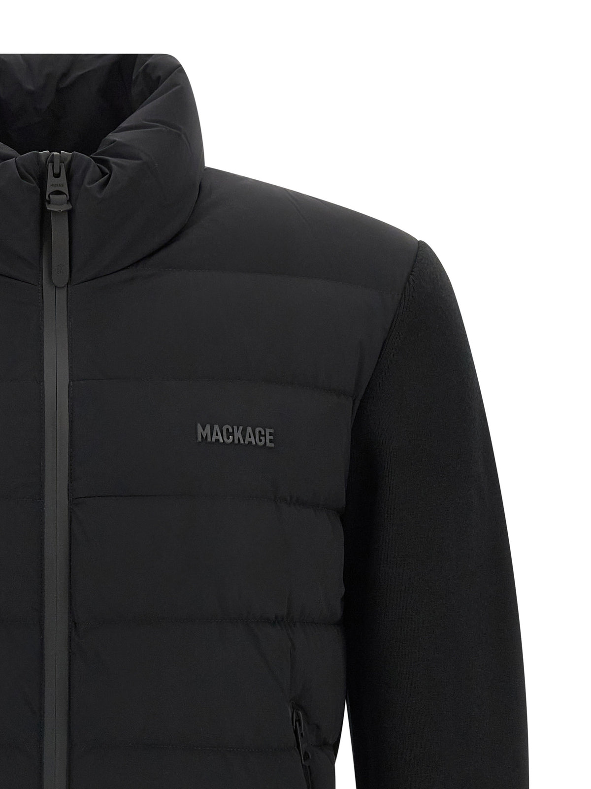 Mackage Blue Nylon Cardigan