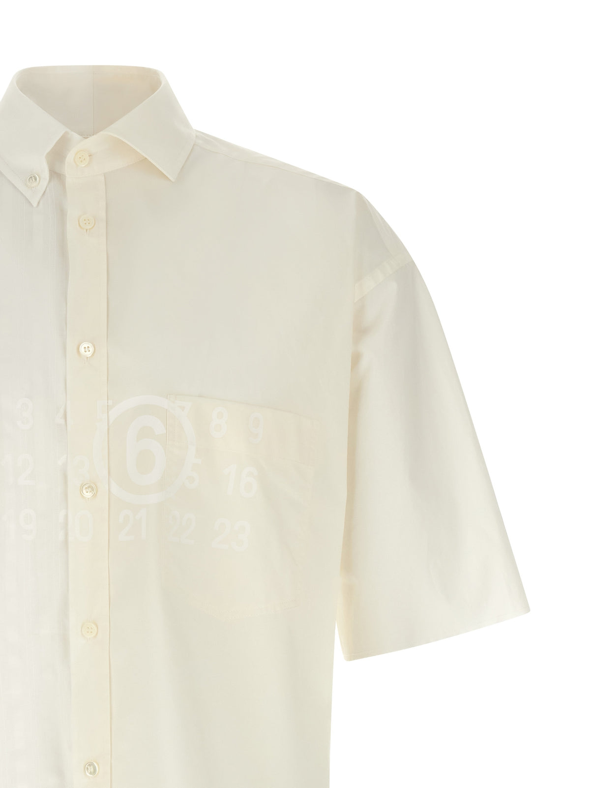 MM6 Maison Margiela White Cotton Blouse