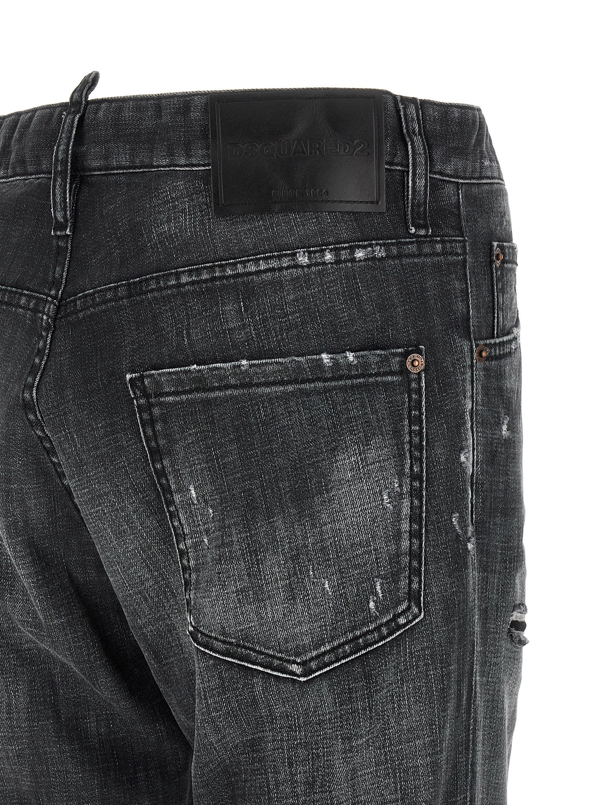 Dsquared² Black Cotton Jeans Denim