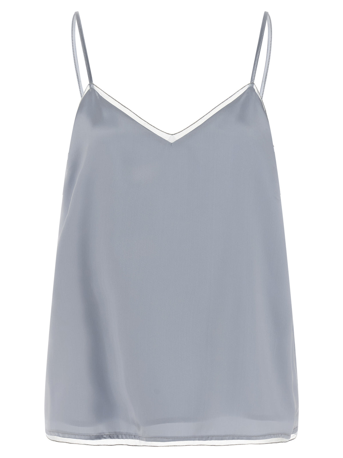 Fabiana Filippi Blue Viscose Tank Tops