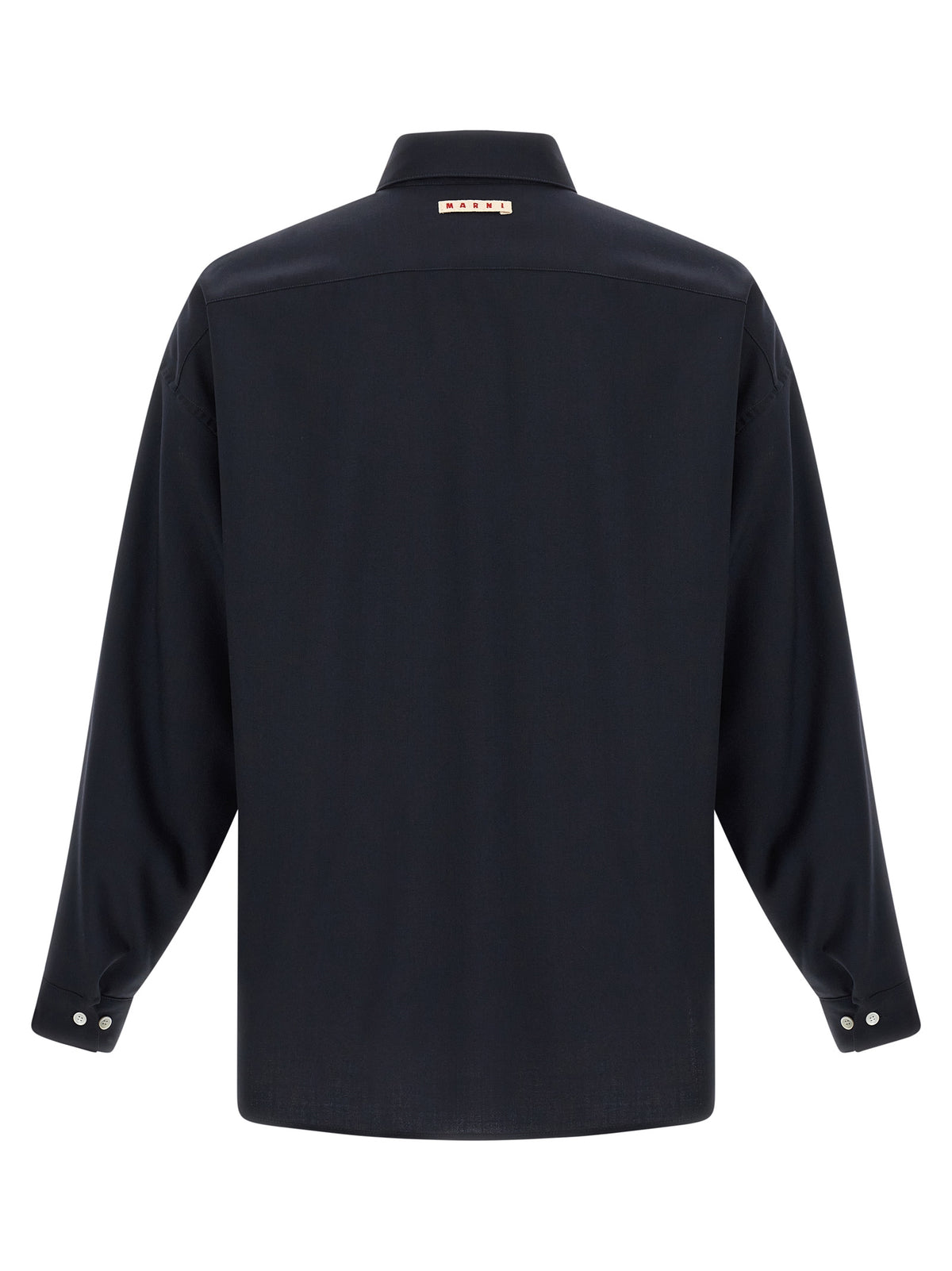 Marni Blue Virgin Wool Blouse