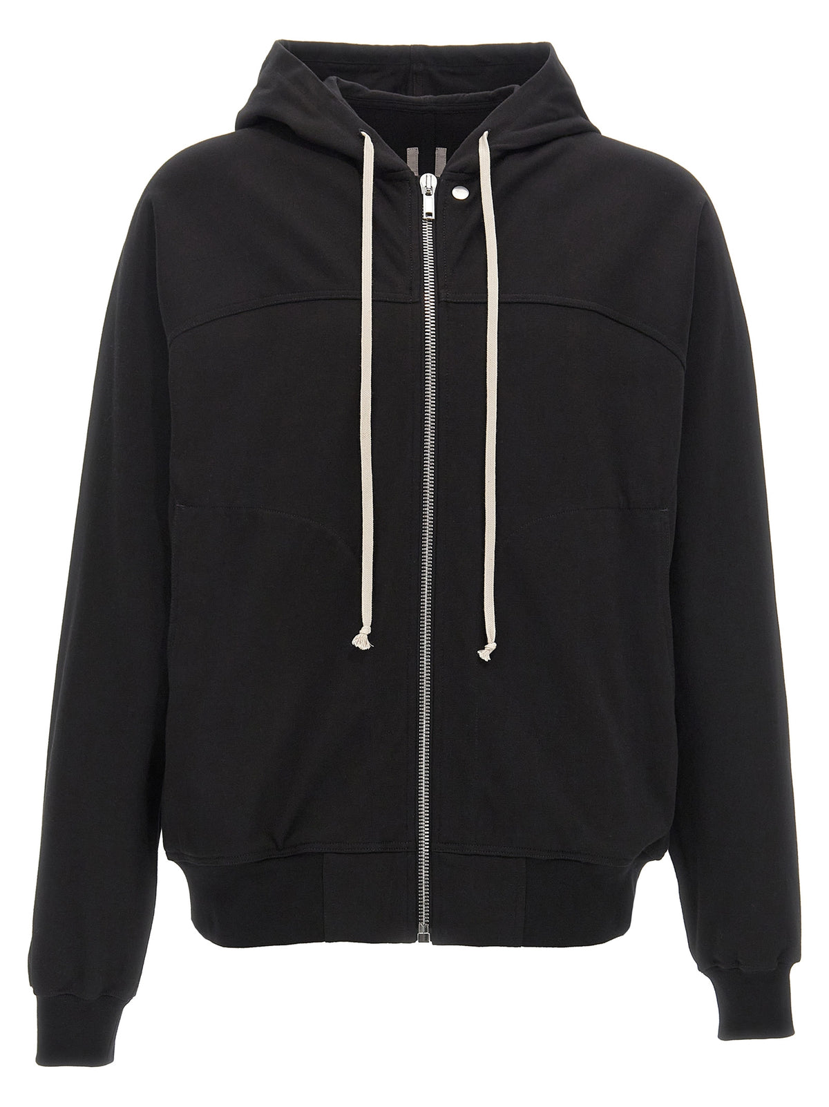 Rick Owens Black Cotton Sweatshirt