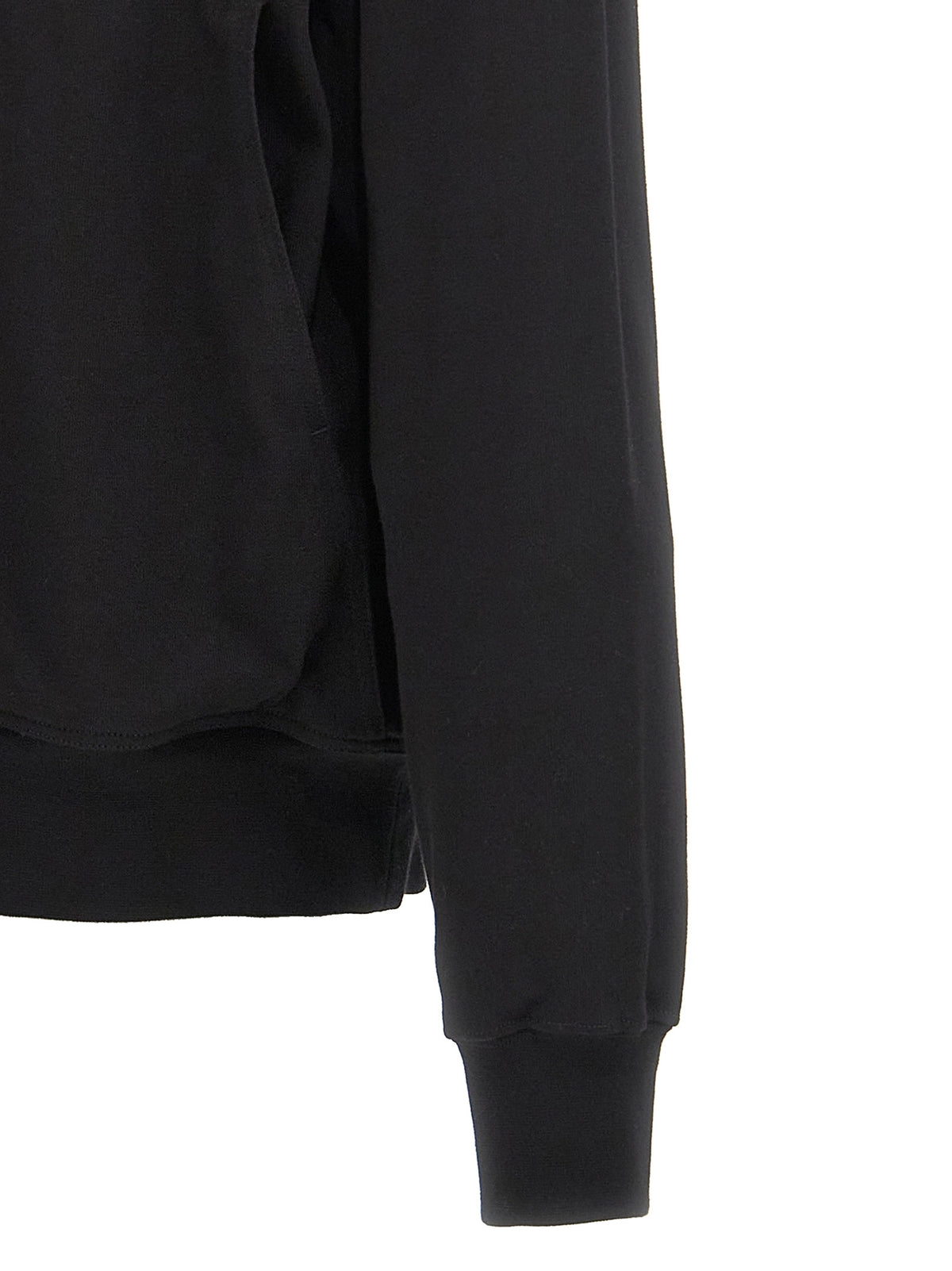 Rick Owens Black Cotton Sweatshirt