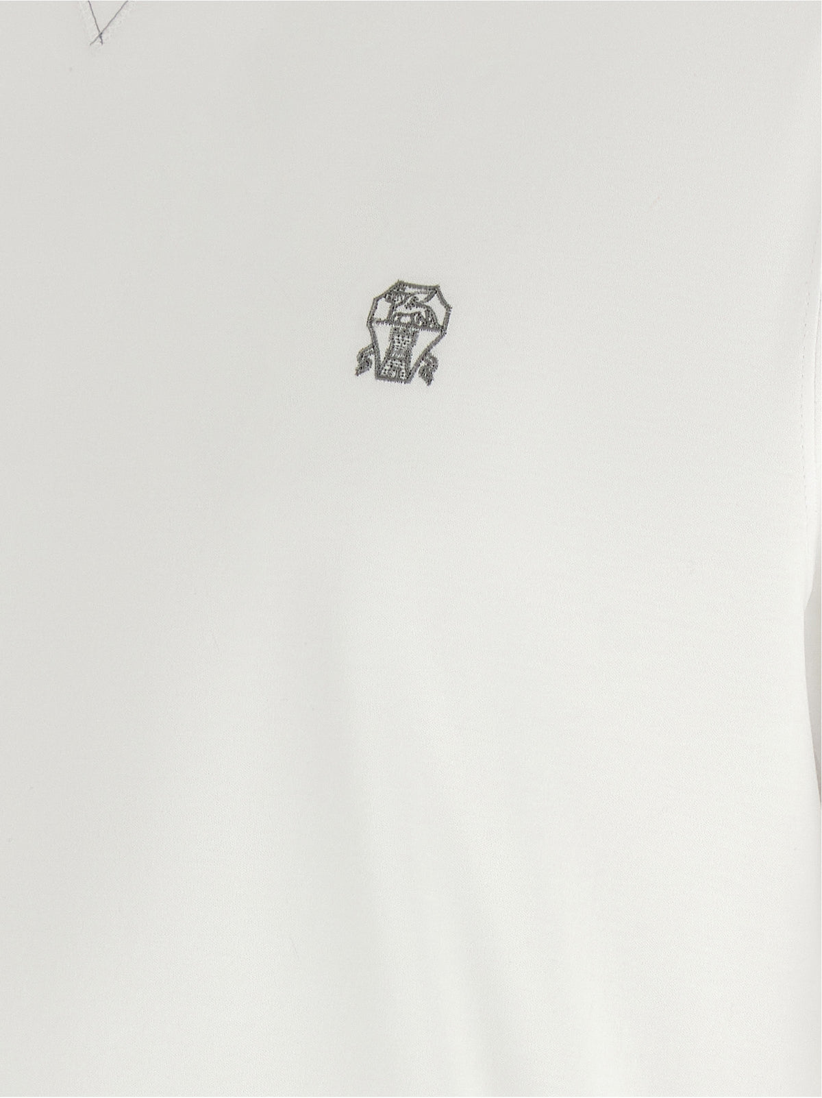 Brunello Cucinelli White Cotton T-Shirt
