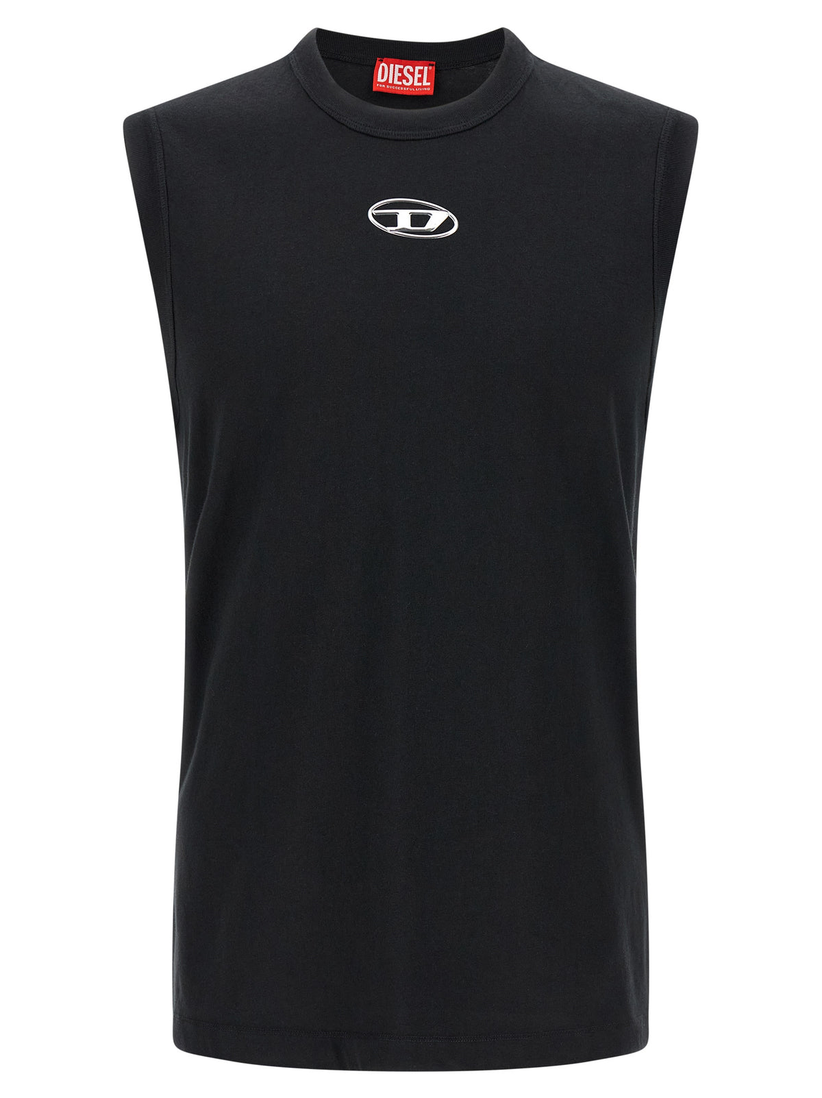 Diesel Black Cotton T-Shirt