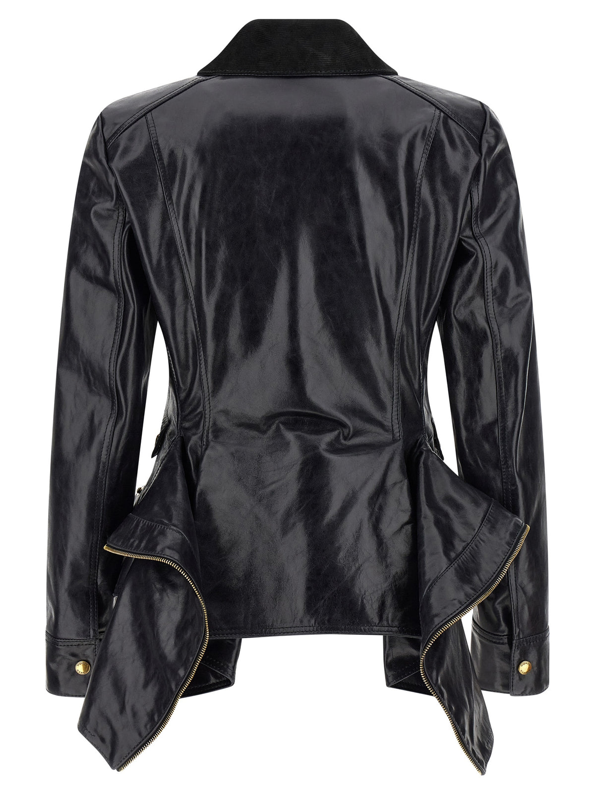 Alexander McQueen Black Cowhide Leather Jacket
