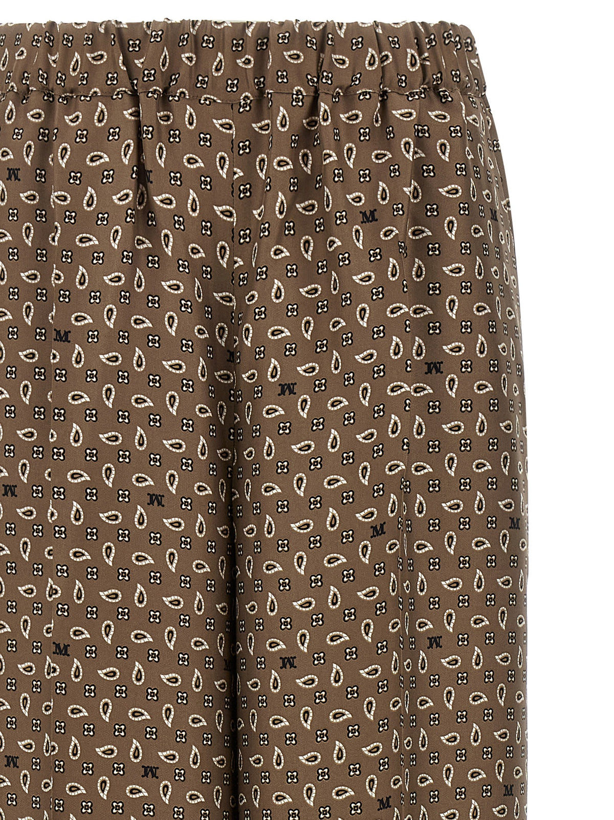 Max Mara Brown Silk Casual Pants