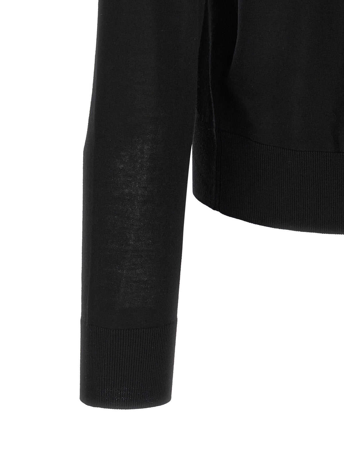 Dsquared² Black Wool Cardigan