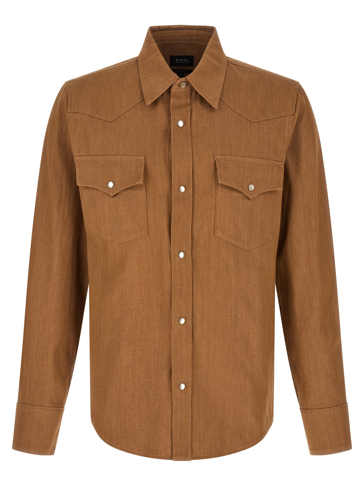 A.P.C. Brown Cotton Blouse