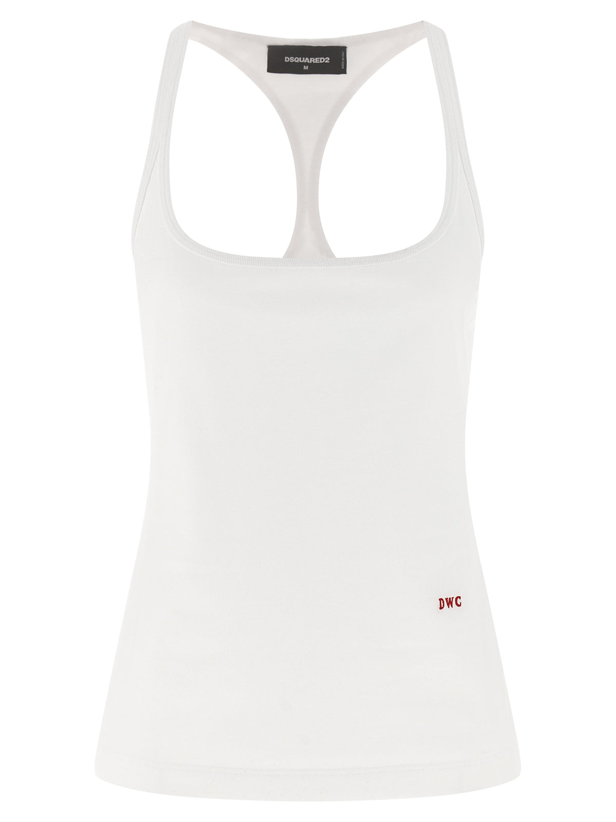Dsquared² White Cotton Tank Tops