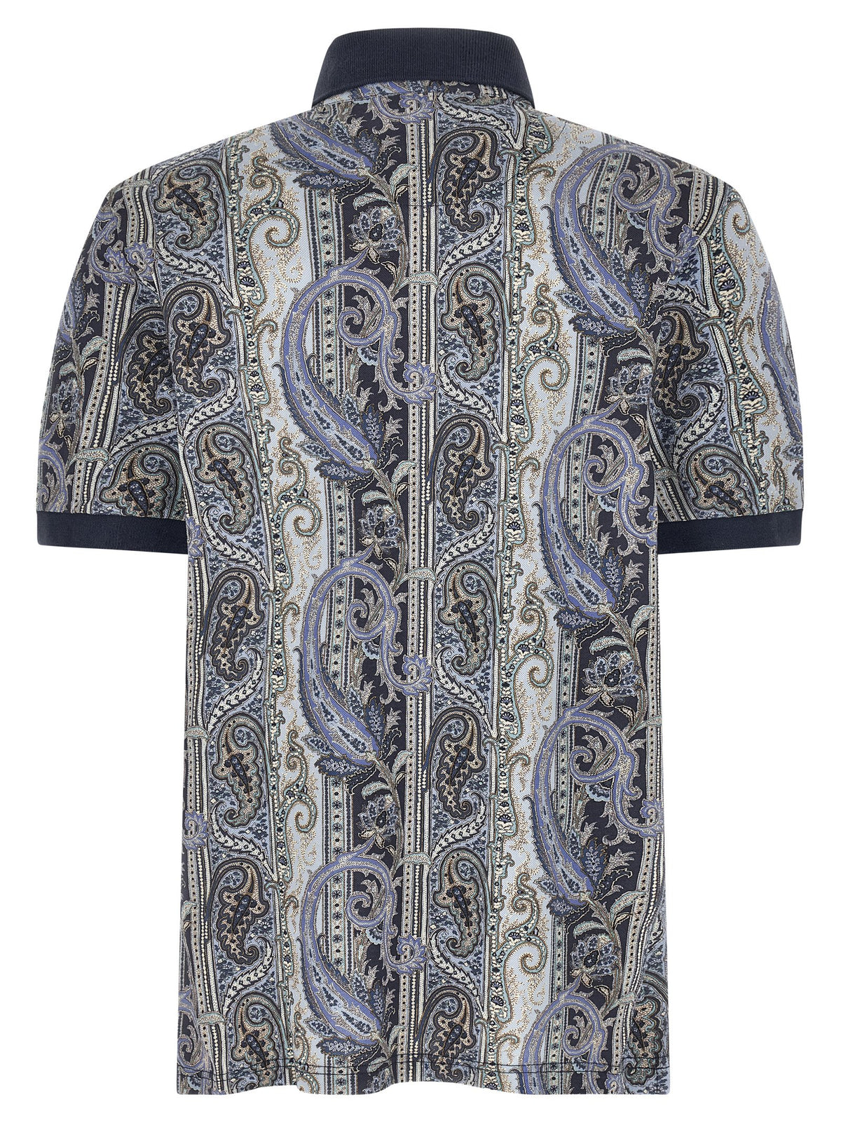 Etro Blue Cotton Polo Shirt