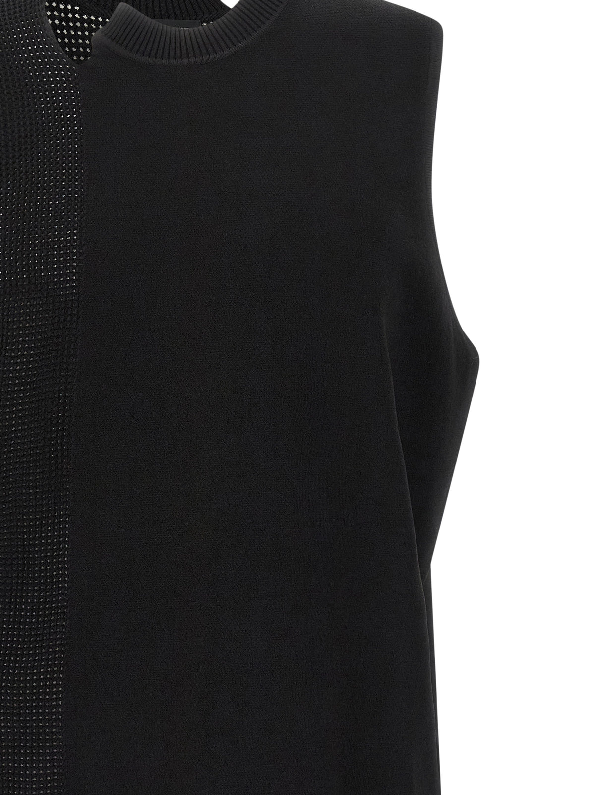 Y-3 Black Rayon Sleeveless Jacket