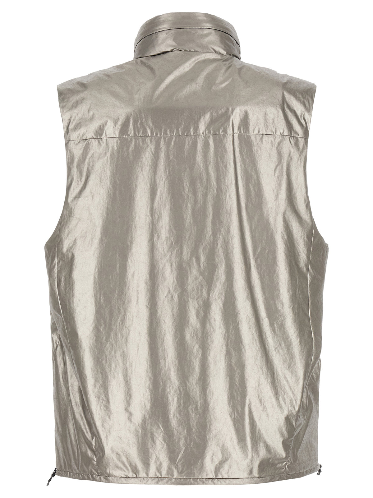 C.P. Company Silver Polyester Sleeveless Jacket