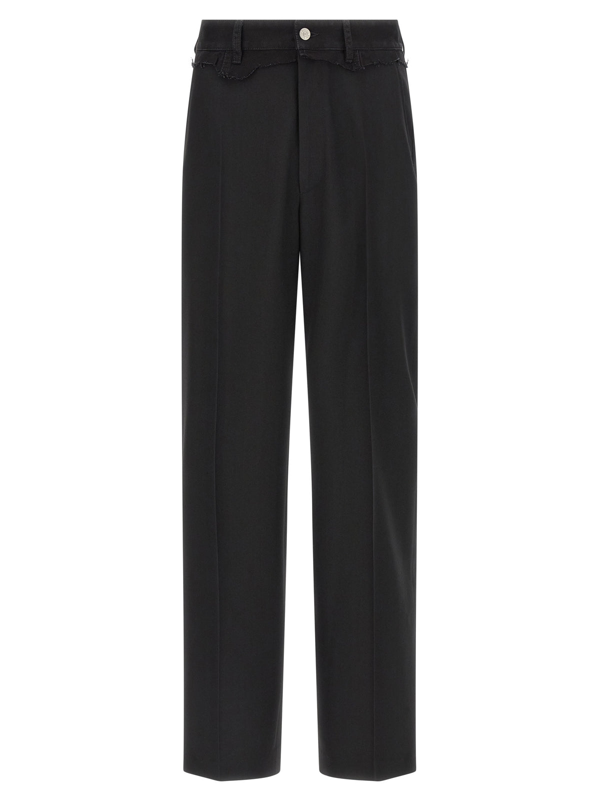 MM6 Maison Margiela Black Polyester Casual Pants