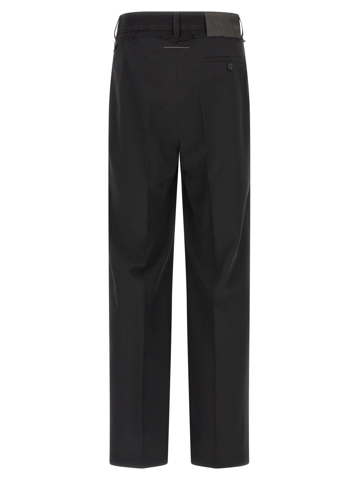 MM6 Maison Margiela Black Polyester Casual Pants