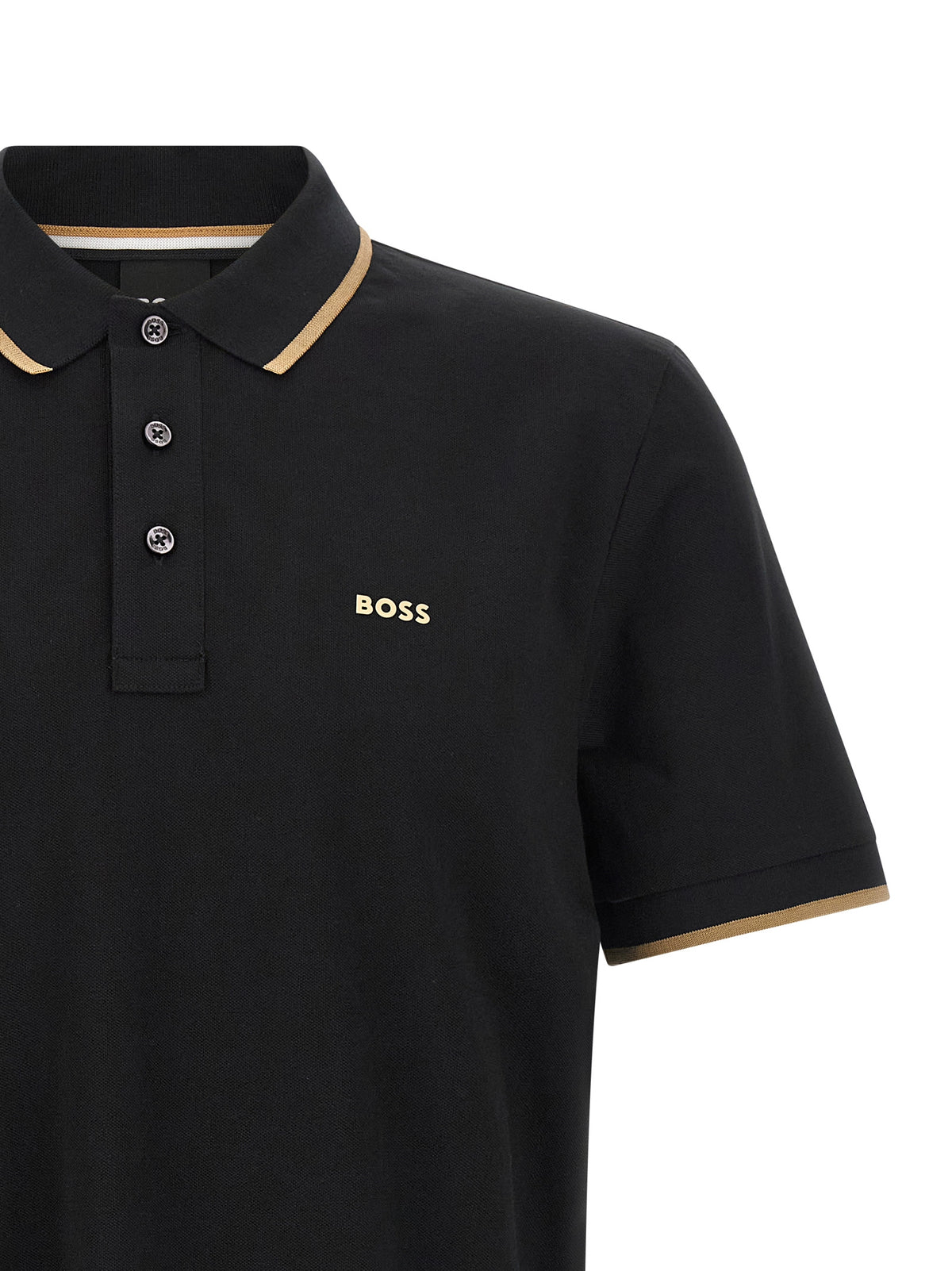 Hugo Boss Black Cotton Polo Shirt
